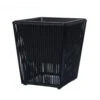 Infinity 15.75 In. H X 14.17 In. W X 14.17 In. D Metal/Plastic Poly Rattan Planter Black 2 Infinity 15.75 In. H X 14.17 In. W X 14.17 In. D Metal/Plastic Poly Rattan Planter Black -Abbo Garden Shop 02708423 2ab2 45f0 9799 c4ab63382503