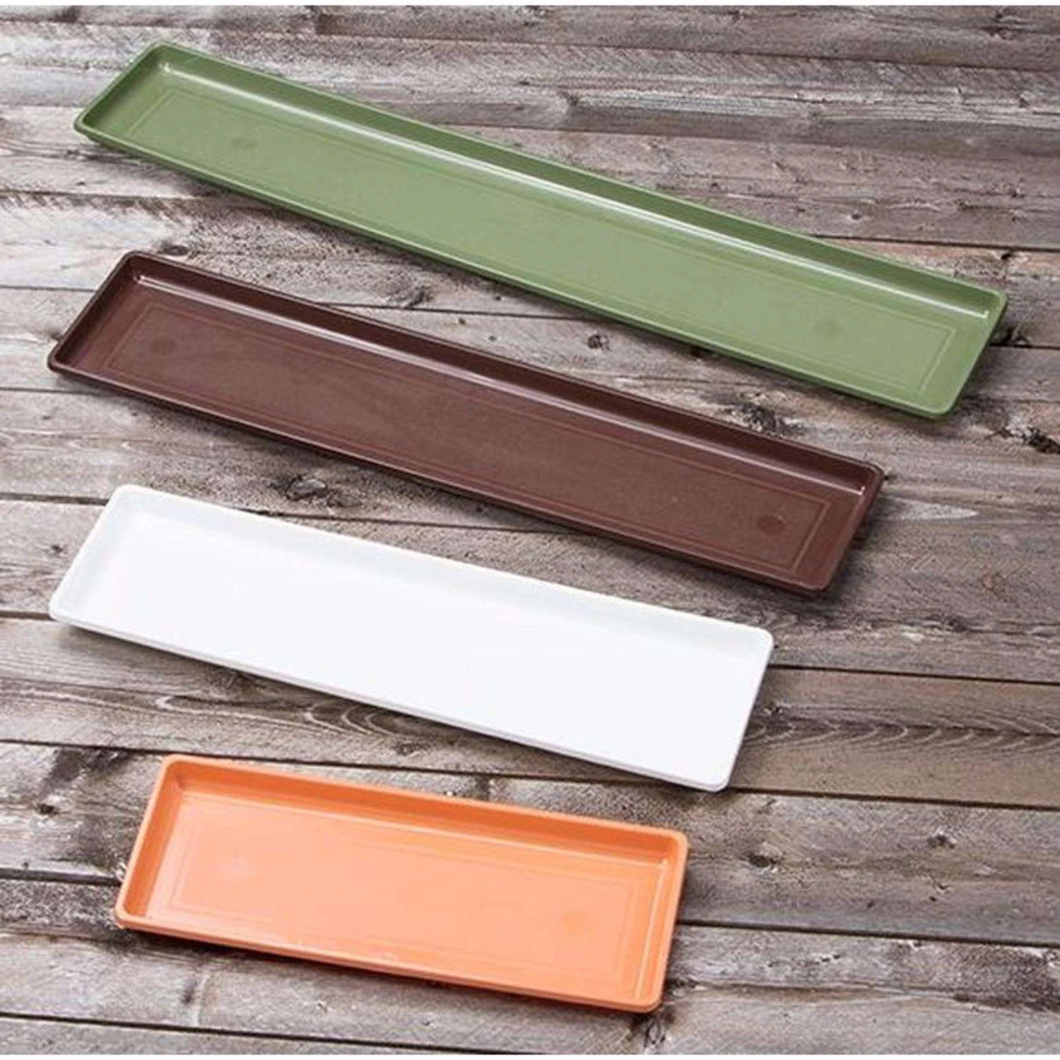 Novelty 6.5 In. H X 8 In. W X 36 In. D X 36 In. D Plastic Countryside Flower Box White 8 Novelty 6.5 In. H X 8 In. W X 36 In. D X 36 In. D Plastic Countryside Flower Box White - Image 6