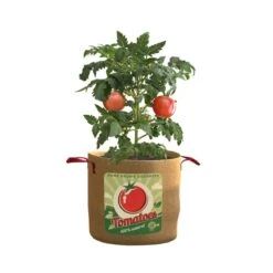 Panacea 20 In. H Burlap Tomato Planter Brown