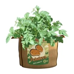 Panacea 16-1/2 In. H Burlap Potato Planter Brown