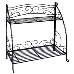 VegTrug 29 In. H Black Steel Plant Stand