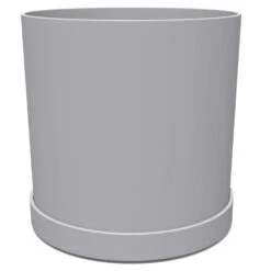 Bloem 9.5 In. H X 10 In. D Resin Mathers Planter Cement