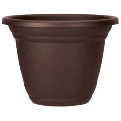 HC Companies Mojave 16.5 In. H X 22 In. D Resin/Stone Powder Texture Planter Chocolate