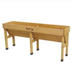 VegTrug 32 In. H X 73 In. W X 18 In. D Wood Wall Hugger Planter Natural -Abbo Garden Shop 1e5d5719 aac3 4941 ae15 ddfd3f486a1f