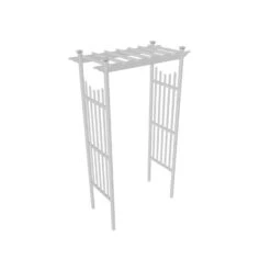 Vita Cardiff 83.75 In. H White Vinyl Arbor -Abbo Garden Shop 1ef04ef9 84d0 4408 a933 f1252754d1e5