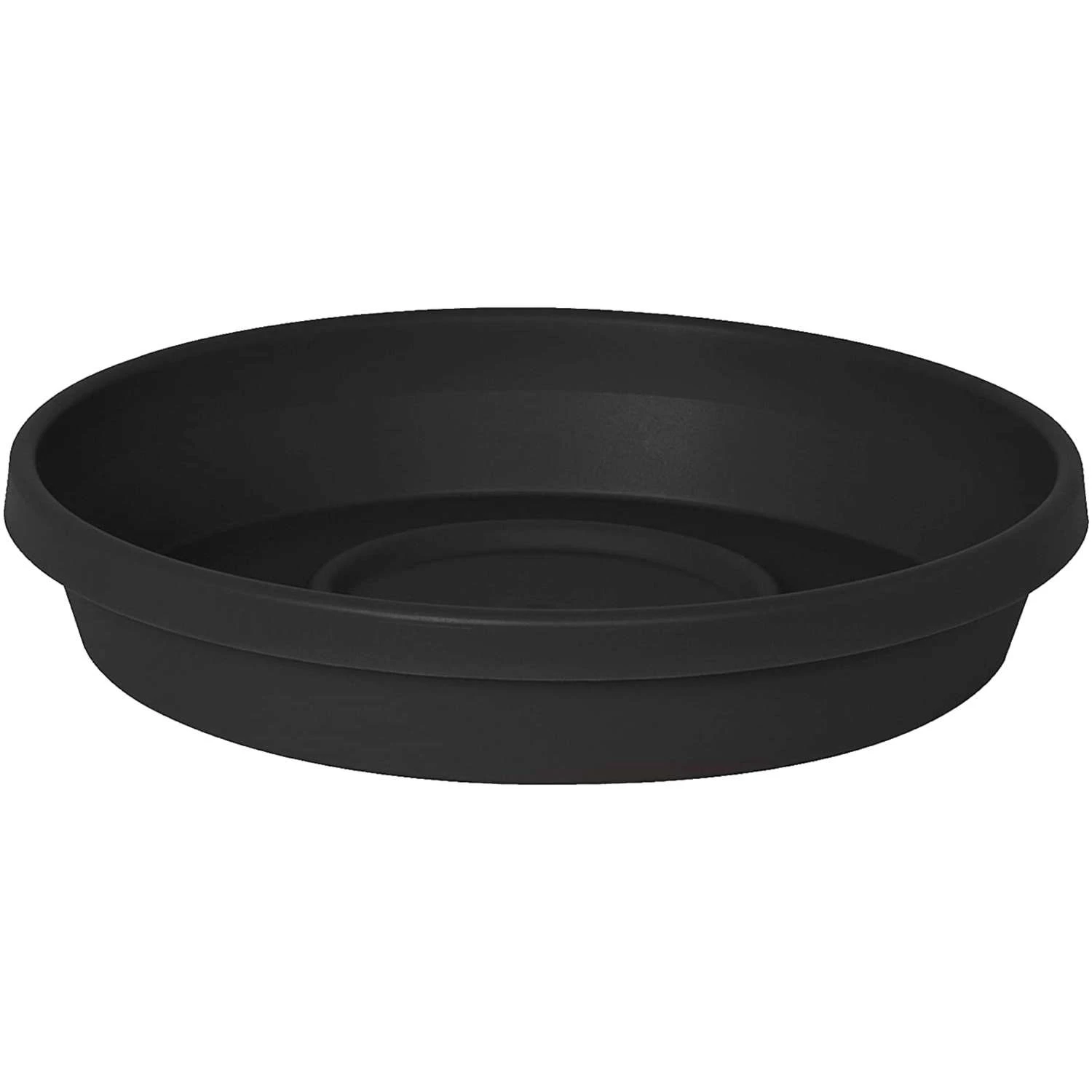 Bloem Terra 3.5 In. H X 20 In. W X 20 In. D X 24 In. D Plastic Solid Plant Saucer Black 3 Bloem Terra 3.5 In. H X 20 In. W X 20 In. D X 24 In. D Plastic Solid Plant Saucer Black