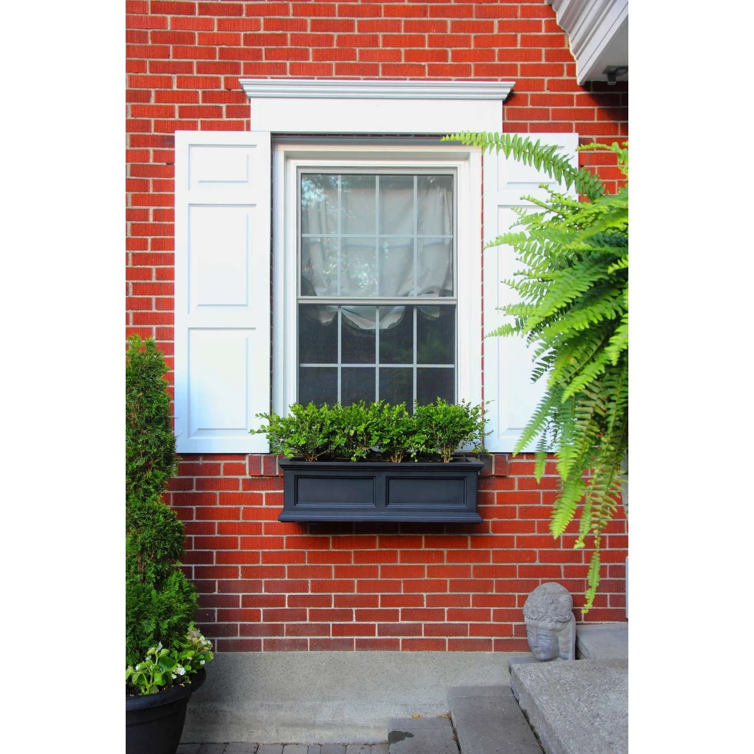 Mayne Fairfield 11 In. H X 11 In. W X 36 In. D Plastic Planter Box Black 5 Mayne Fairfield 11 In. H X 11 In. W X 36 In. D Plastic Planter Box Black - Image 3
