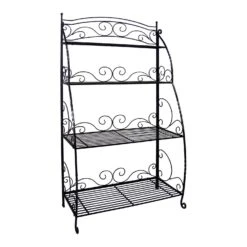 VegTrug 59 In. H Black Steel Plant Stand