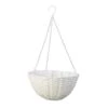 Panacea 9 In. H X 14 In. D Resin Wicker Hanging Basket White -Abbo Garden Shop 3bbcb934 171b 4acf 8bb8 b6a225f8577d