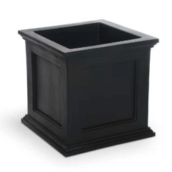 Mayne Fairfield 20 In. H X 20 In. W X 20 In. D Plastic Planter Box Black