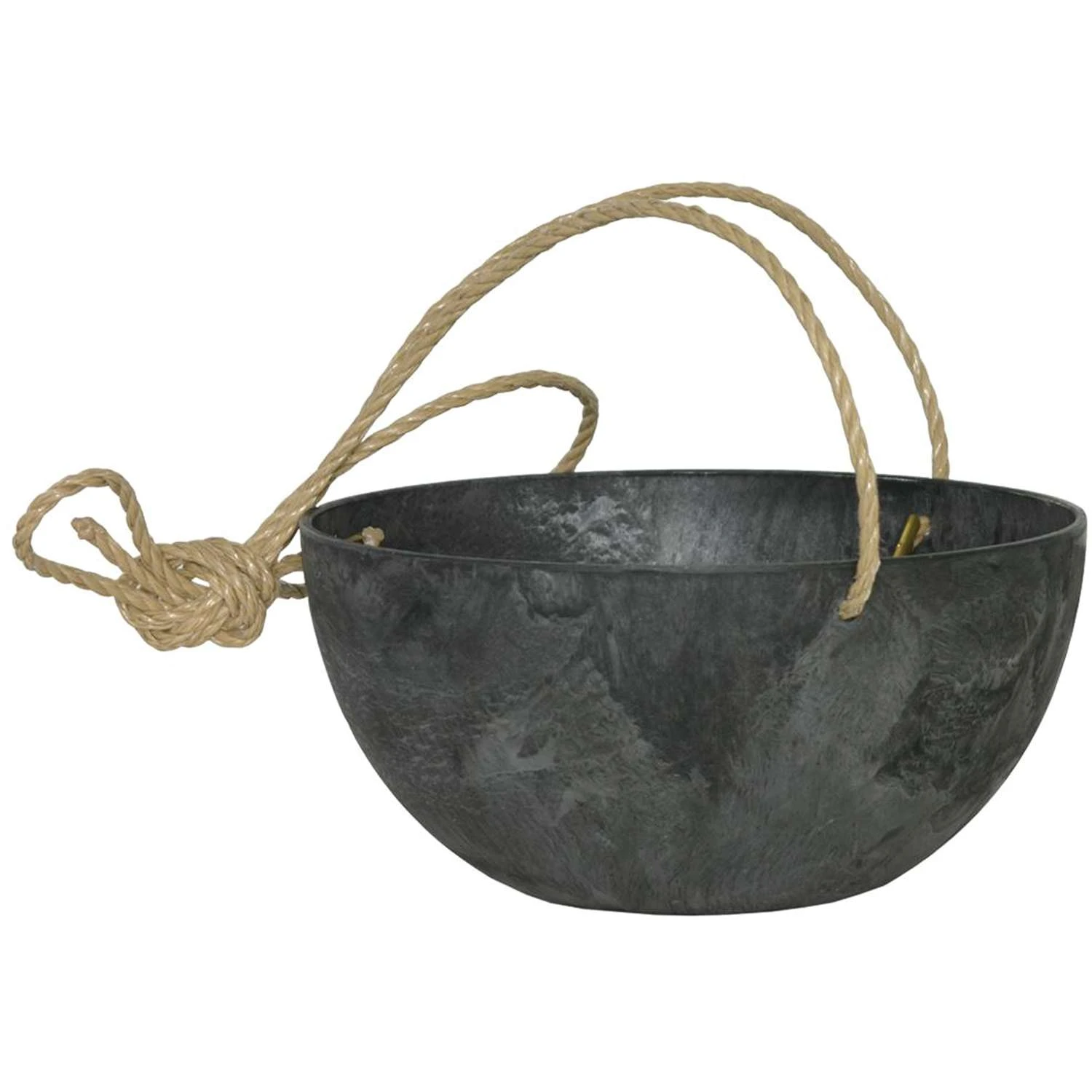 Novelty ArtStone 4.8 In. H X 9.9 In. W X 9.9 In. D X 9.9 In. D Resin Napa Hanging Planter Black 4 Novelty ArtStone 4.8 In. H X 9.9 In. W X 9.9 In. D X 9.9 In. D Resin Napa Hanging Planter Black - Image 2