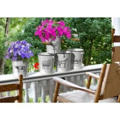 Panacea 7.5 In. D Steel Milkhouse Animals Bucket Planter White 9 Panacea 7.5 In. D Steel Milkhouse Animals Bucket Planter White -Abbo Garden Shop 3fb0f51d 7d01 46a5 92e3 982a25ac90d5