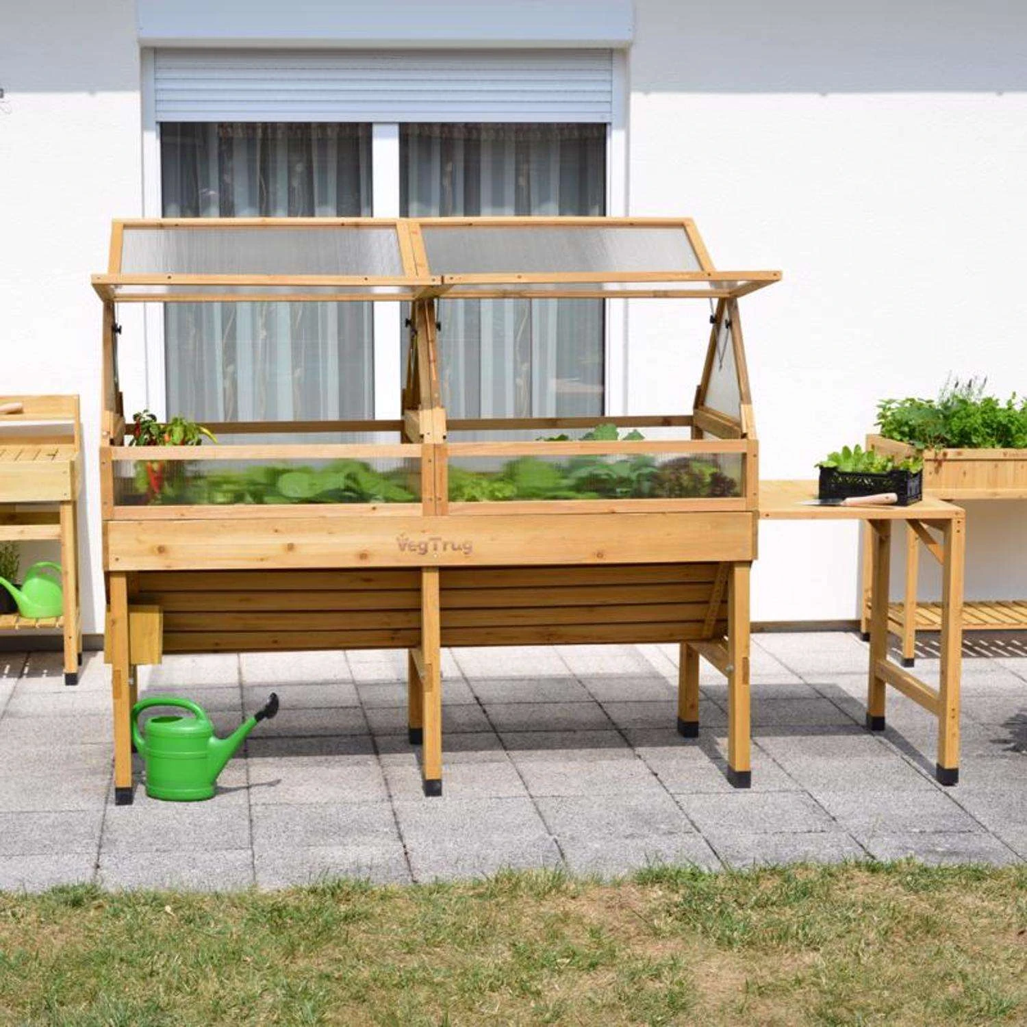 VegTrug Cold Frame Natural 26 In. H X 71 In. W Raised Bed Greenhouse 6 VegTrug Cold Frame Natural 26 In. H X 71 In. W Raised Bed Greenhouse - Image 4