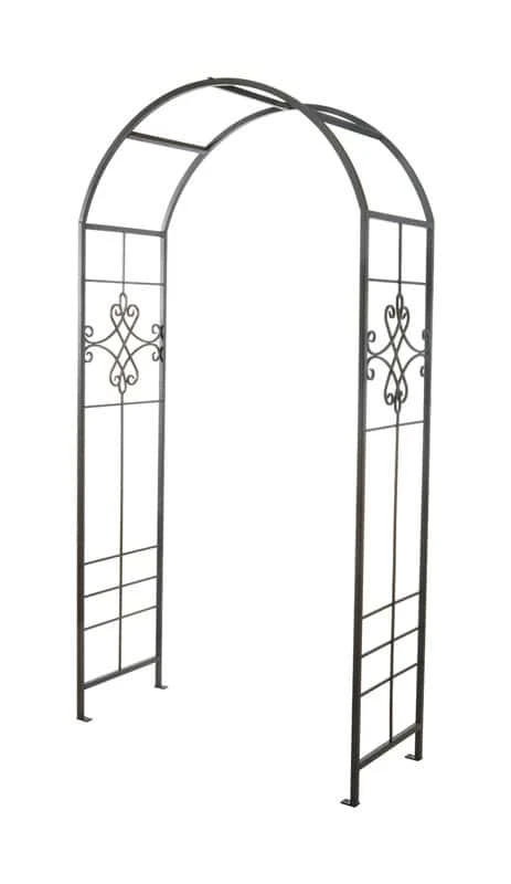 Panacea 90 In. H Black Steel Arbor 3 Panacea 90 In. H Black Steel Arbor