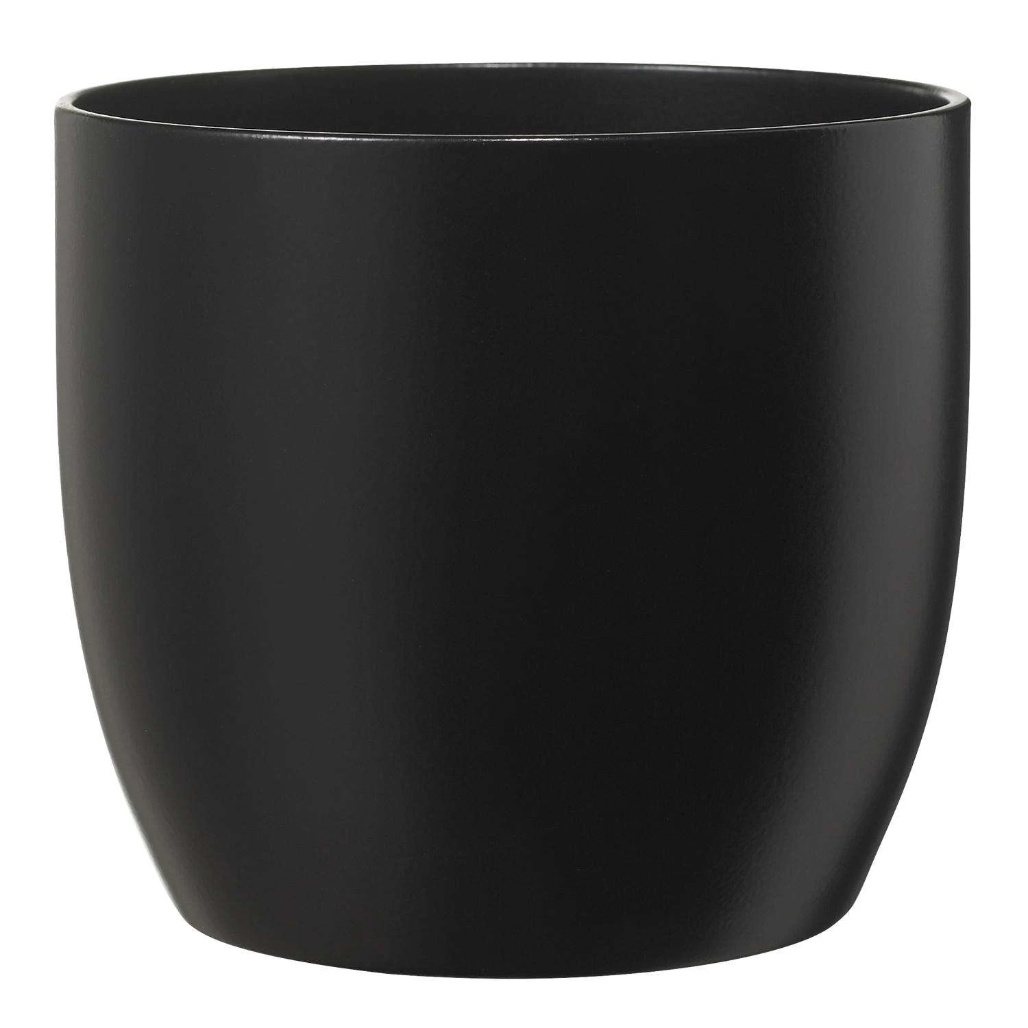 SK Pottery 3.9 In. H X 4.7 In. W X 4.7 In. D Clay Basel Ceramic Pot Black 3 SK Pottery 3.9 In. H X 4.7 In. W X 4.7 In. D Clay Basel Ceramic Pot Black