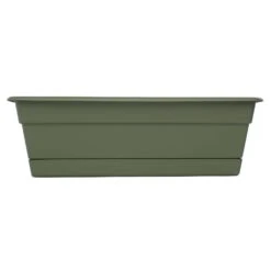 Bloem 5.75 In. H X 30 In. W X 7.5 In. D Plastic Window Box Green