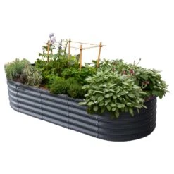 VegTrug 17.71 In. H X 36.22 In. W X 36.22 In. D Steel Raised Garden Bed Rain Grey -Abbo Garden Shop 64bab221 47db 44f0 9e21 c2f030d54f37