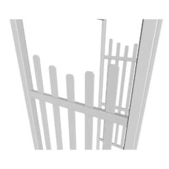 Vita Cardiff 83.75 In. H White Vinyl Arbor -Abbo Garden Shop 65961f55 8ed8 4d44 ace6 0adbb0cb0d79