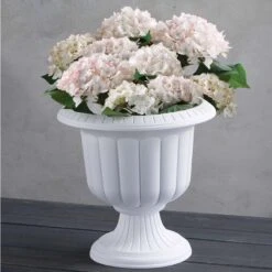 Novelty 19 In. H X 19 In. W X 19 In. D X 19 In. D Resin Classic Urn Urn Planter White 11 Novelty 19 In. H X 19 In. W X 19 In. D X 19 In. D Resin Classic Urn Urn Planter White -Abbo Garden Shop 659fb33f 37de 4a2a a740 d1ccabad2151