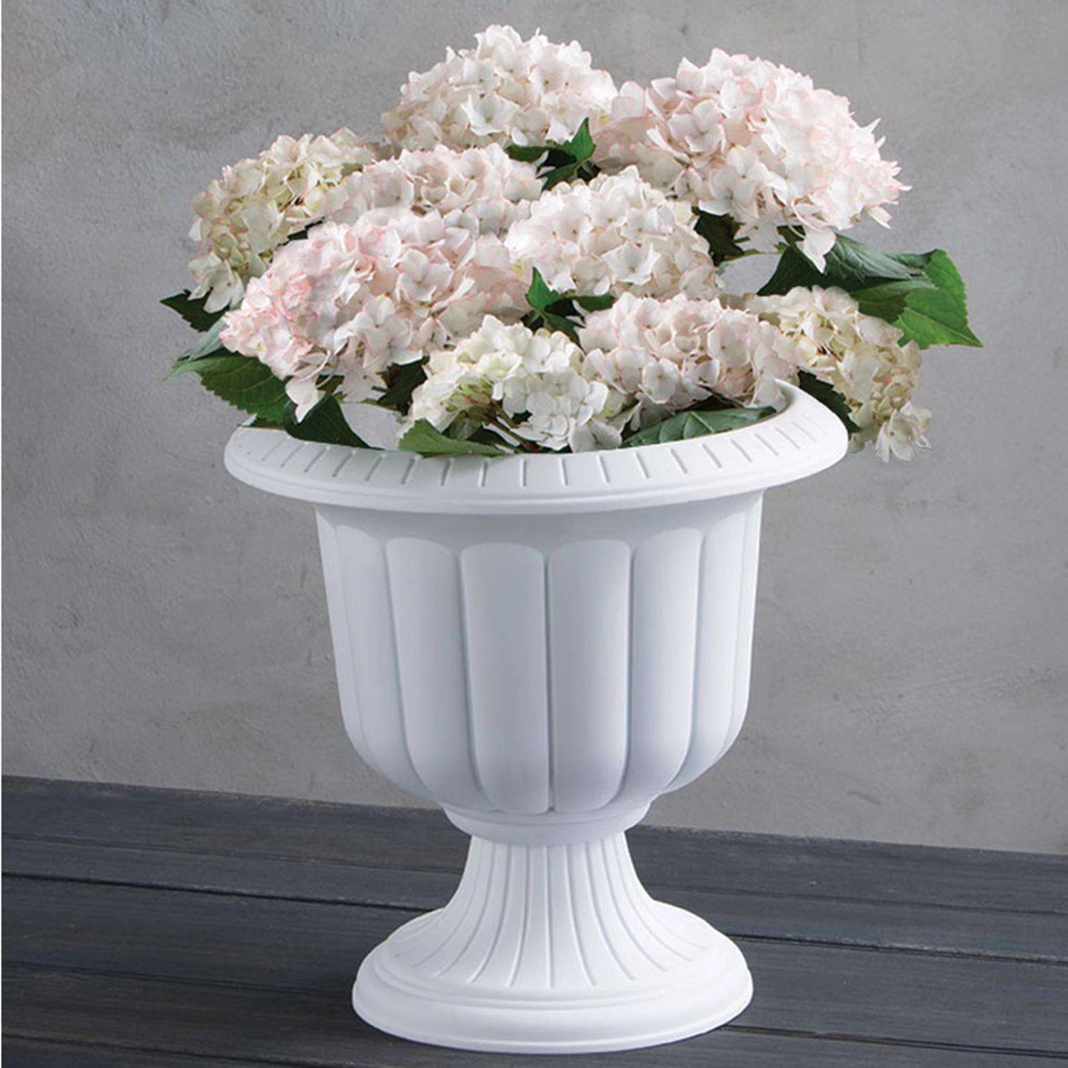 Novelty 19 In. H X 19 In. W X 19 In. D X 19 In. D Resin Classic Urn Urn Planter White 7 Novelty 19 In. H X 19 In. W X 19 In. D X 19 In. D Resin Classic Urn Urn Planter White - Image 5
