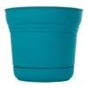 Bloem Saturn 10.8 In. H X 12 In. D Plastic Planter Bermuda Teal -Abbo Garden Shop 6e437500 8974 433e af31 75582e50ddfb