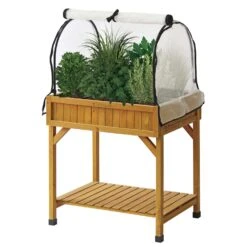 VegTrug Herb Garden Black 65 In. H X 53 In. W Greenhouse
