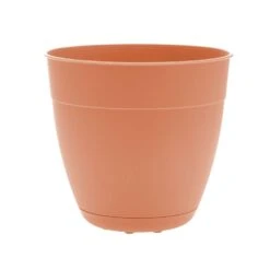 Bloem Dayton 16 In. D Plastic Planter Coral