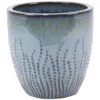 Deroma Krishna 11 In. H X 11.4 In. W X 11.4 In. D Ceramic Planter Blue/Green -Abbo Garden Shop 80823735 1748 4973 bf6f 440cf93325ff
