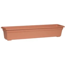 Novelty 6.4 In. H X 36 In. W X 8 In. D Plastic Countryside Flower Box Terracotta -Abbo Garden Shop 872fb11a 8459 4396 83e1 eb24ac6ffc20