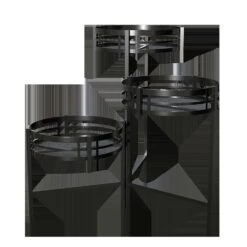 Panacea 24 In. H Black Metal Plant Stand