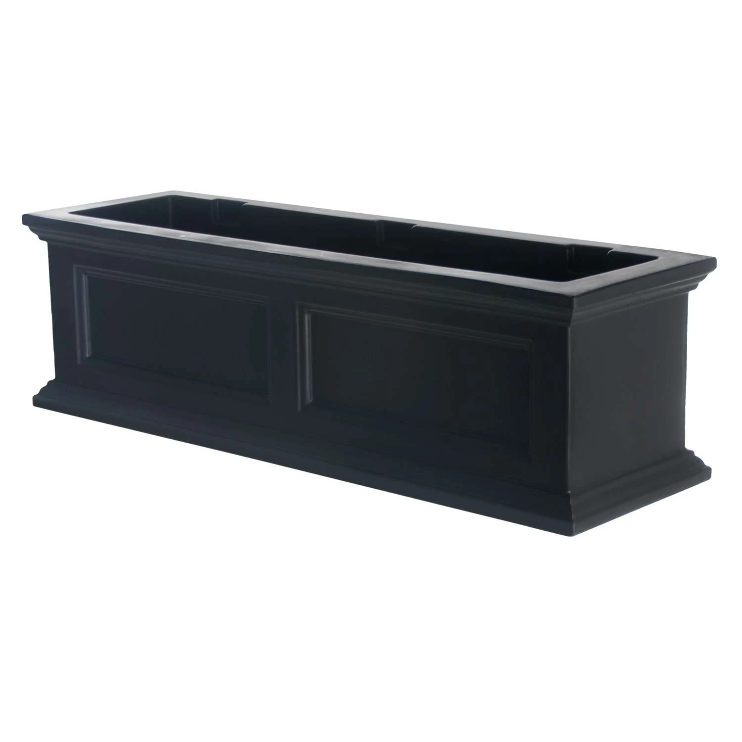 Mayne Fairfield 11 In. H X 11 In. W X 36 In. D Plastic Planter Box Black 3 Mayne Fairfield 11 In. H X 11 In. W X 36 In. D Plastic Planter Box Black
