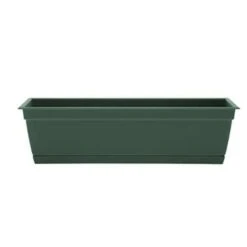 Bloem Dayton 6.87 In. H X 24 In. W Plastic Ocean Series Window Box Turtle Green