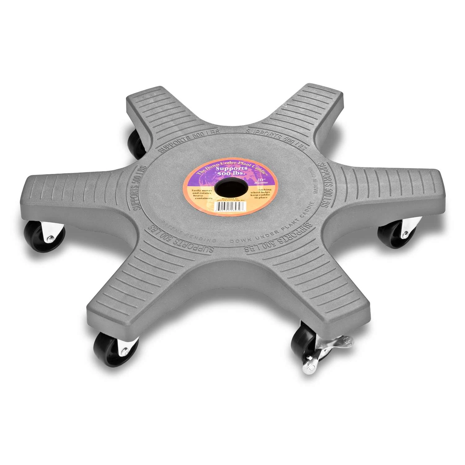 Bosmere Gray Plastic Plant Caddy 3 Bosmere Gray Plastic Plant Caddy