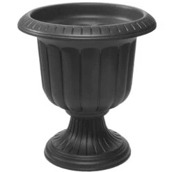 Novelty 19 In. H X 19 In. W X 19 In. D X 19 In. D Resin Classic Urn Urn Planter Black