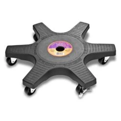 Down Under 3.5 In. H Black Plastic Wheeled Plant Stand