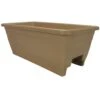 HC Companies 9 In. H X 12 In. W X 24 In. D Plastic Deck Rail Planter Sandstone -Abbo Garden Shop 974ac0e4 23f6 435a b783 252d44db0360