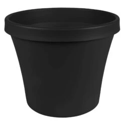 Bloem Terra 20.2 In. H X 24 In. D Plastic Planter Black