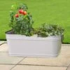 Panacea 10 In. H X 24 In. W X 16 In. D Steel Planter And Beverage Tub White 2 Panacea 10 In. H X 24 In. W X 16 In. D Steel Planter And Beverage Tub White -Abbo Garden Shop a6ae371a 47f8 452a a27a 2fba21205ac8