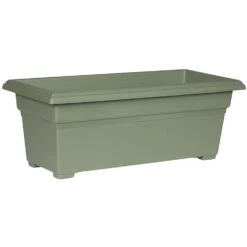 Novelty 10 In. H X 27 In. W X 12 In. D Plastic Countryside Tub Patio Planter Sage -Abbo Garden Shop ad49b436 8d7b 47cf b21d caf8c75567cf