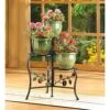 Summerfield Terrace Apple Cart 3-Tier 19.75 In. H Black Wrought Iron Plant Stand -Abbo Garden Shop b309bf71 c22b 4eb0 97fd 522bb4e68547