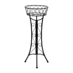 Summerfield Terrace 26.5 In. H Black Iron Plant Stand