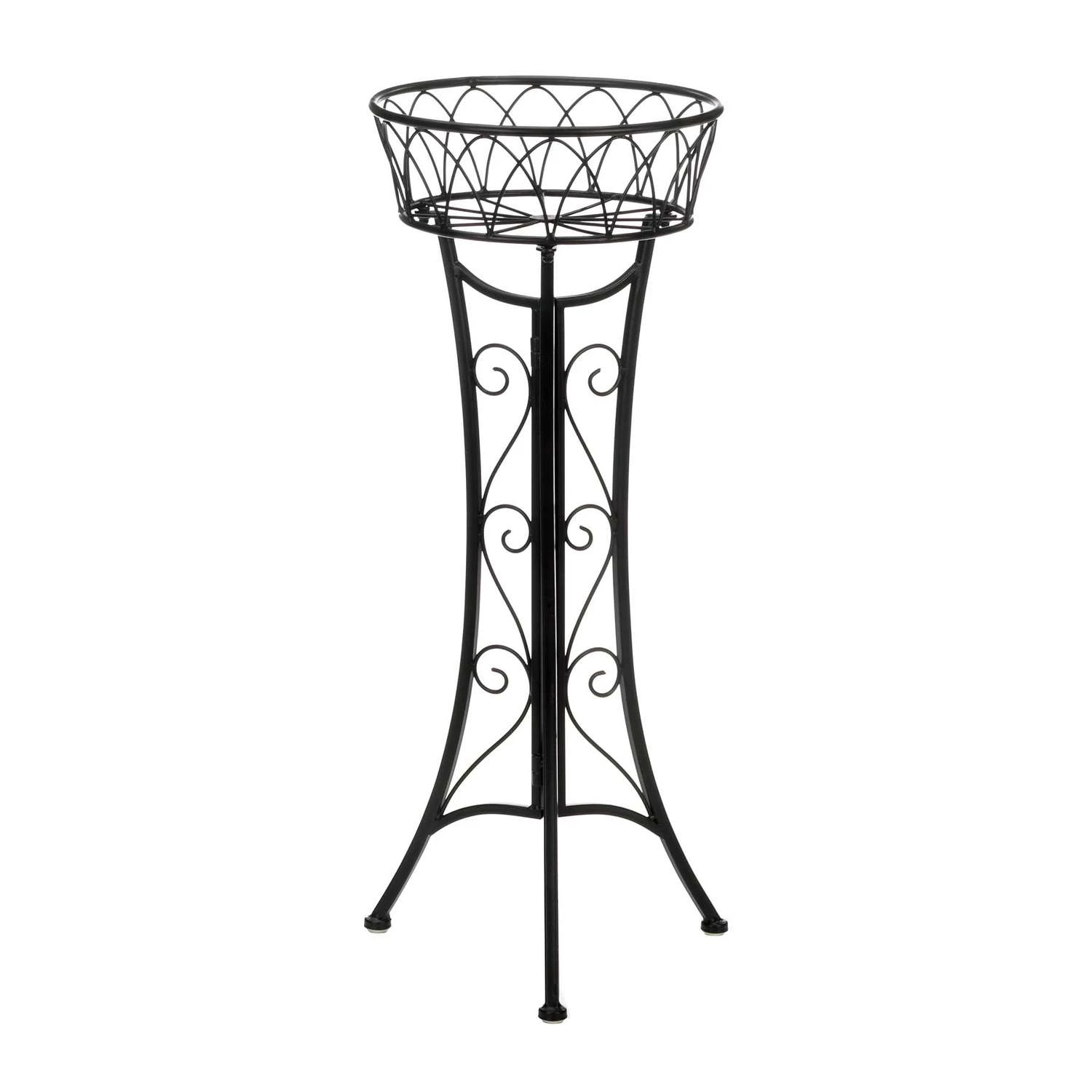 Summerfield Terrace 26.5 In. H Black Iron Plant Stand 3 Summerfield Terrace 26.5 In. H Black Iron Plant Stand