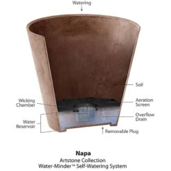 Novelty ArtStone 4.8 In. H X 9.9 In. W X 9.9 In. D X 9.9 In. D Resin Napa Hanging Planter Black 9 Novelty ArtStone 4.8 In. H X 9.9 In. W X 9.9 In. D X 9.9 In. D Resin Napa Hanging Planter Black -Abbo Garden Shop bf918660 1a7e 44e9 b8dc eed06eb213bd