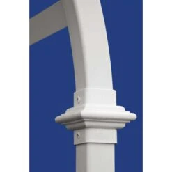 Vita Dublin 82 In. H White Vinyl Garden Arbor -Abbo Garden Shop c190fd41 4dfc 44f4 993b 003a702cfc6f