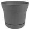 Bloem Saturn 8.5 In. H X 10 In. D Polyresin Planter Charcoal 2 Bloem Saturn 8.5 In. H X 10 In. D Polyresin Planter Charcoal -Abbo Garden Shop c4d599bf a1e5 4e49 9eb5 9eb45a5ecc92