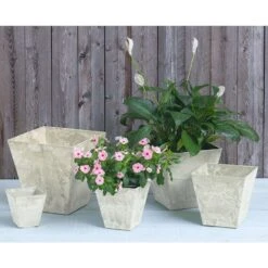 Novelty Artstone 11.5 In. H X 11.8 In. W X 11.8 In. D Resin Ella Planter Mint -Abbo Garden Shop c62c176b 3220 4362 9838 08f7b615b2c3