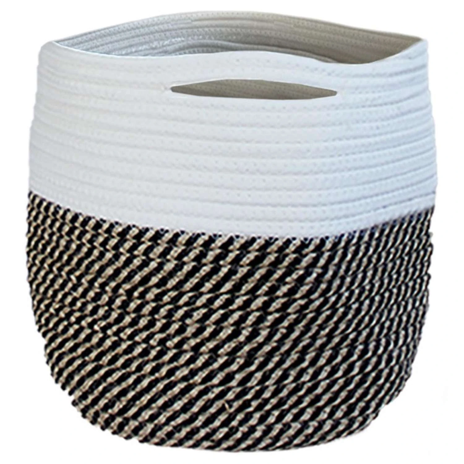 Bloem 12 In. D Fabric BloemBagz Planter Bag Black/White 3 Bloem 12 In. D Fabric BloemBagz Planter Bag Black/White