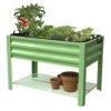 Panacea 32 In. H X 46 In. W X 24 In. D Steel Raised Garden Bed Green -Abbo Garden Shop ca0c447c c09b 42c6 82f8 fb49fb863548
