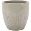 Deroma Krishna 11 In. H X 11.4 In. W X 11.4 In. D Ceramic Planter Cream -Abbo Garden Shop ce49a518 fe5d 42de b362 6eec135d4cd4