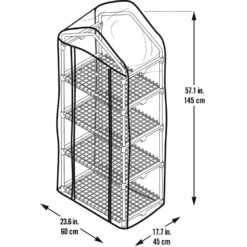 ShelterLogic Grow It 57 In. H X 23 In. W Green Plastic Mini Growhouse 10 ShelterLogic Grow It 57 In. H X 23 In. W Green Plastic Mini Growhouse -Abbo Garden Shop d5f5848d e2a9 446c bf33 ad69c7c08955